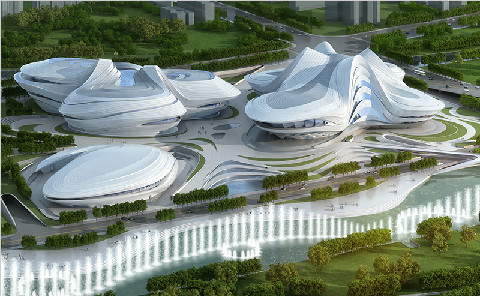 中國面積最大的不規(guī)則曲面幕墻 ——“長沙梅溪湖國際文化藝術中心”